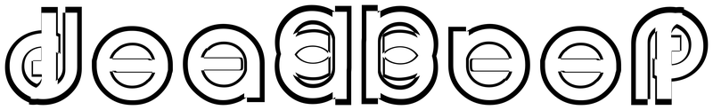 Ambigram for deadbeef in Brand   